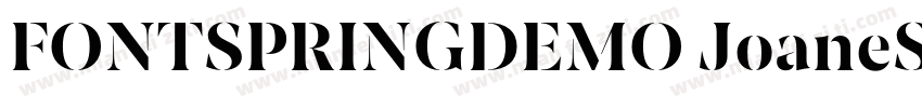 FONTSPRINGDEMO JoaneStencilExtraLig字体转换
